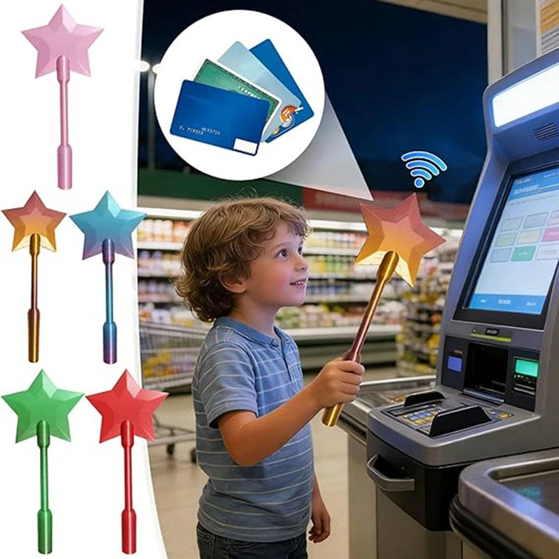 Christmas Magic Credit Card Wand 3D Printed Toys Magic Wand for Credit Card Funny Credit Card Box 3D Printed Card Wallet